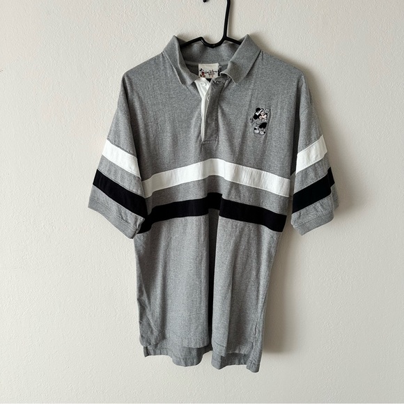 Disney Other - Vintage Walt Disney World Mickey Mouse Polo Shirt Men’s Large Gray Golf Style